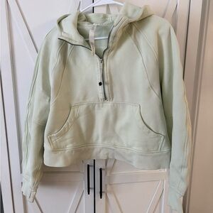 Lululemon Athletica Mint Green Half-Zip Scuba Hoodie